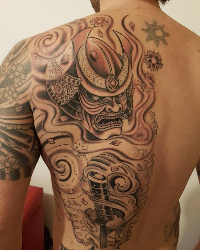 Coleção de modelos de tatuagem Samurai mais quentes de hoje