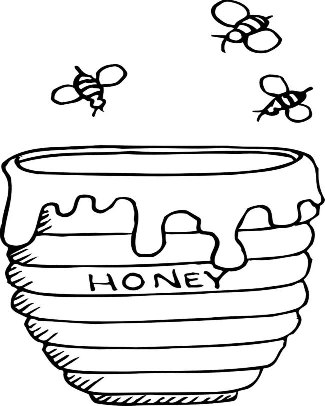 Coleção de belas imagens para colorir de abelhas