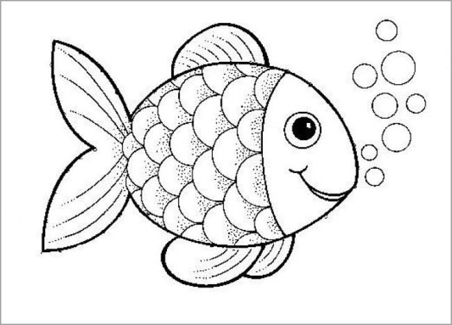 Resumo de belas imagens para colorir de peixes