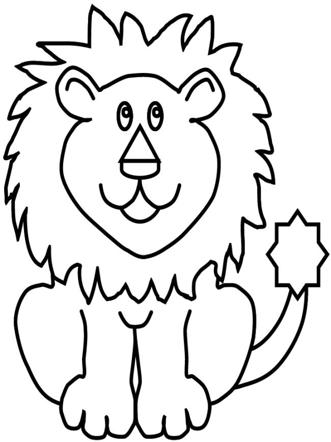 Résumé de belles images à colorier d'un lion
