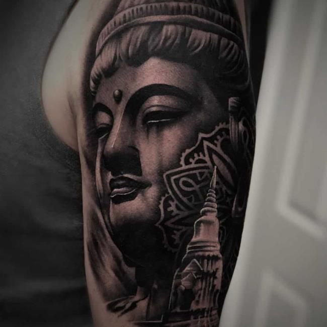 Collection de 50 modèles de tatouages ​​de Bouddha et leurs significations cachées