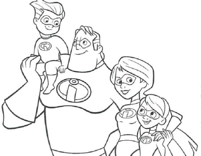 Collection of beautiful family coloring pictures