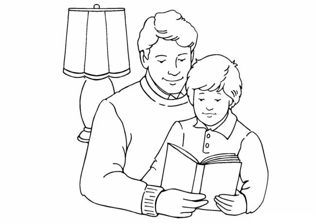 Collection of beautiful family coloring pictures