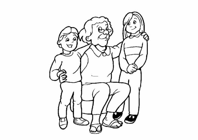 Collection of beautiful family coloring pictures