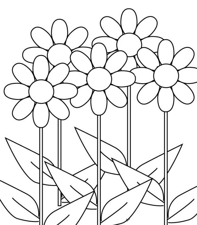 Collection of the most beautiful garden coloring pictures for kids