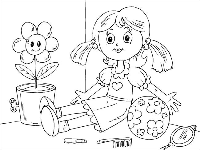 Collection of the most beautiful garden coloring pictures for kids