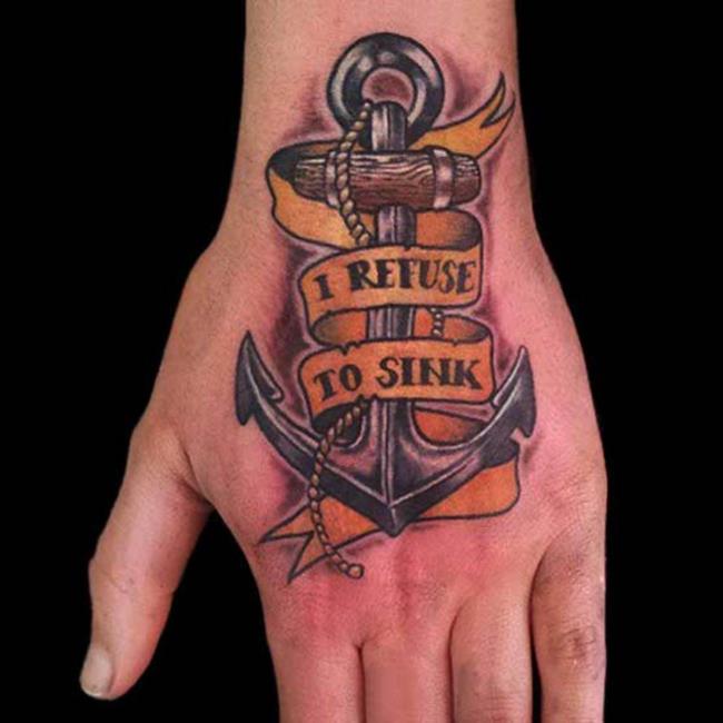 Collezione di modelli di tatuaggi di ancoraggio che sono estremamente unici e attraenti