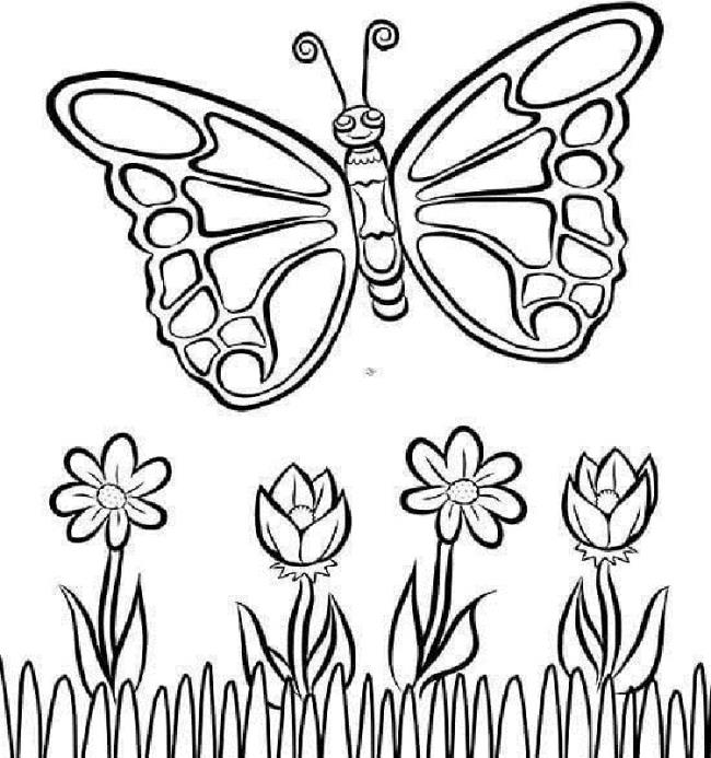 Collection of the most beautiful garden coloring pictures for kids