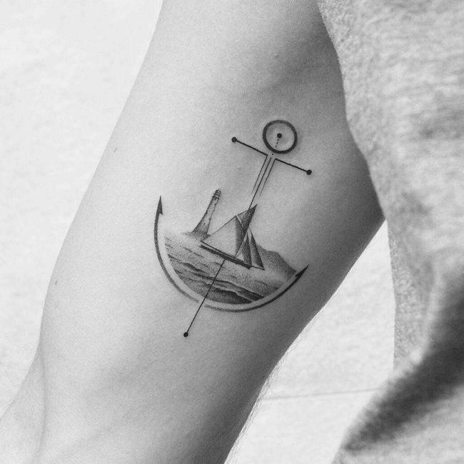 Riepilogo di modelli di tatuaggi di ancoraggio estremamente unici e attraenti 1
