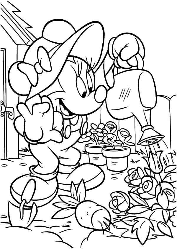 Collection of the most beautiful garden coloring pictures for kids