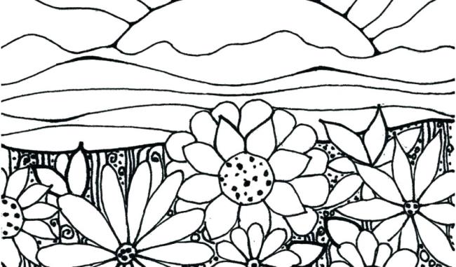 Collection of the most beautiful garden coloring pictures for kids