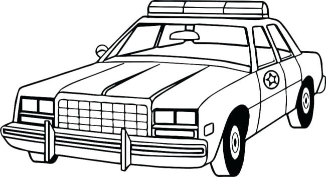 Collection of beautiful police car coloring pictures