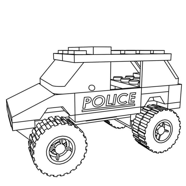 Collection of beautiful police car coloring pictures