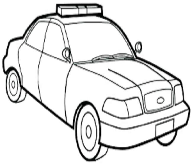 Collection of beautiful police car coloring pictures