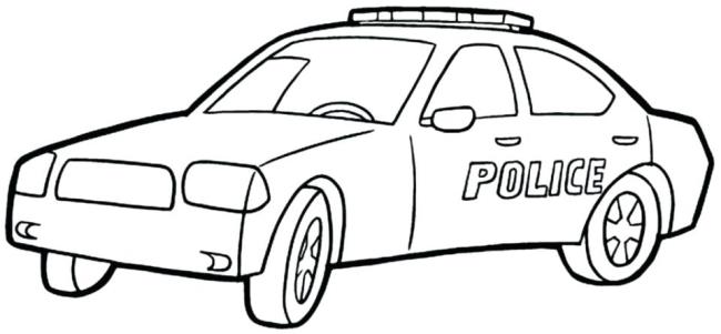 Collection of beautiful police car coloring pictures