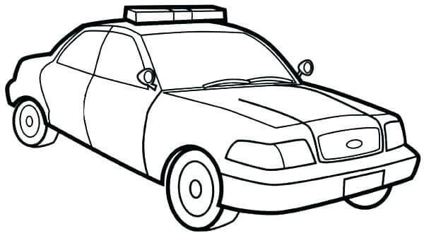 Collection of beautiful police car coloring pictures