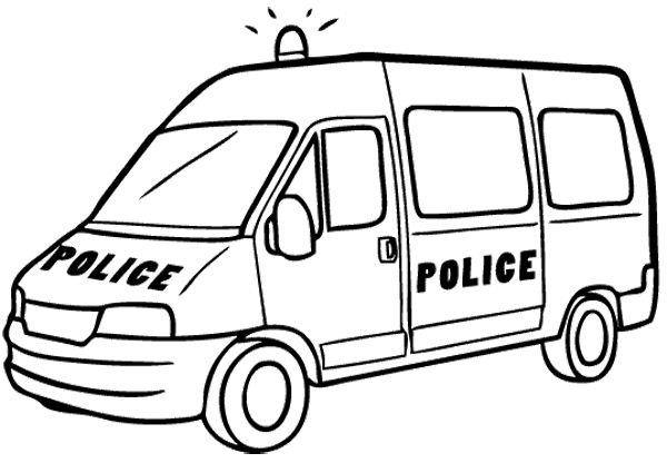 Collection of beautiful police car coloring pictures