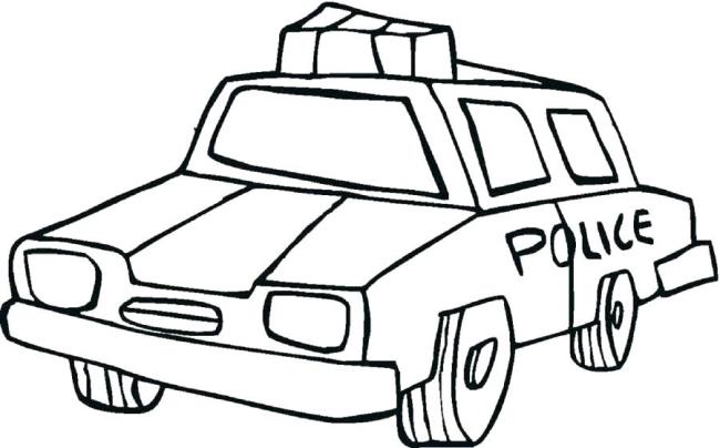 Collection of beautiful police car coloring pictures