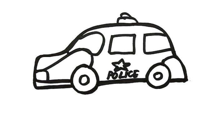 Collection of beautiful police car coloring pictures