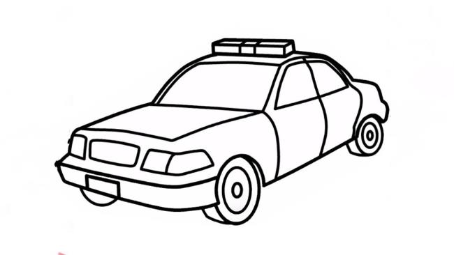 Collection of beautiful police car coloring pictures