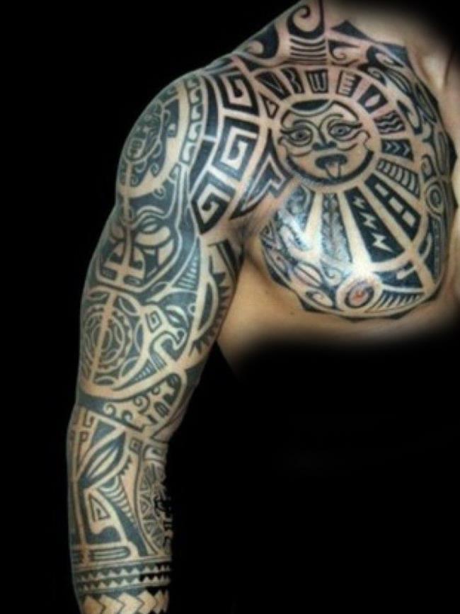 極度神秘的毛利人紋身圖案的摘要