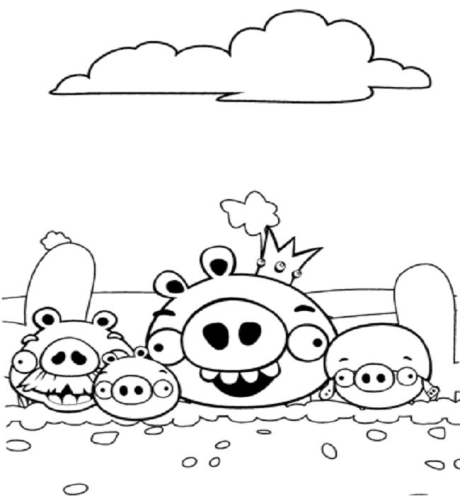 Collection des meilleurs coloriages Angry Birds pour les enfants