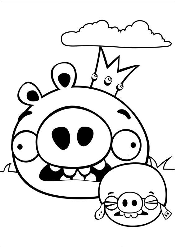 Collection of the best Angry Birds coloring pictures for kids