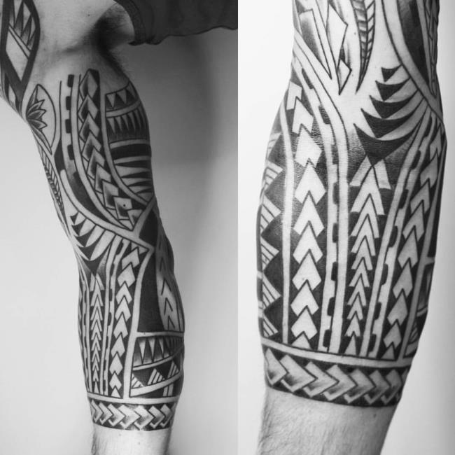 非常に神秘的なマオリのタトゥーパターンの概要