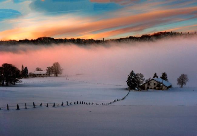 Winterlandschaftsbilder als schöne Tapete