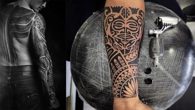 Ringkasan corak tatu Maori yang sangat misteri