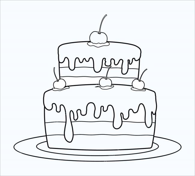 아름다운 생일 케이크 색칠 그림 모음