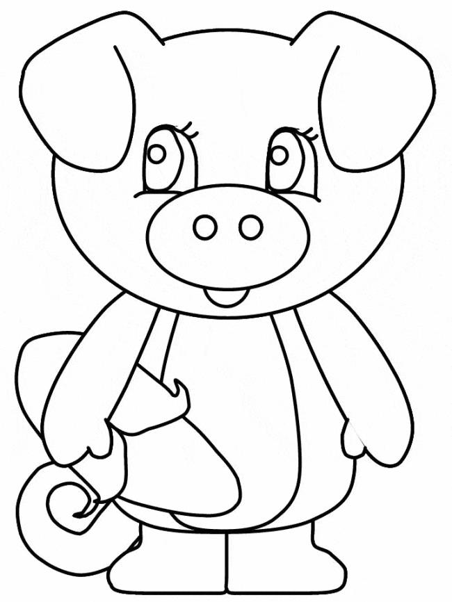 Collection of the most beautiful pig coloring pictures