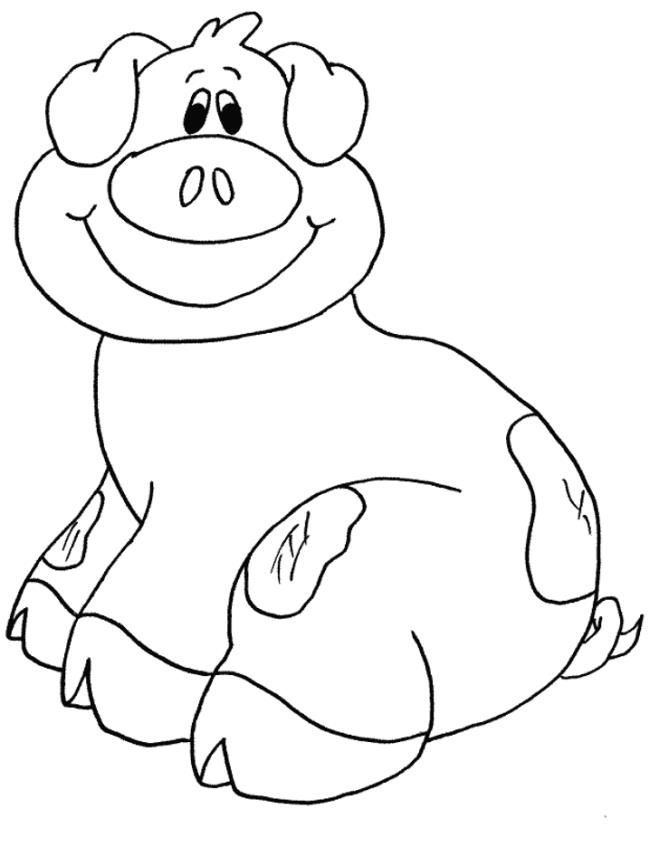 Collection of the most beautiful pig coloring pictures