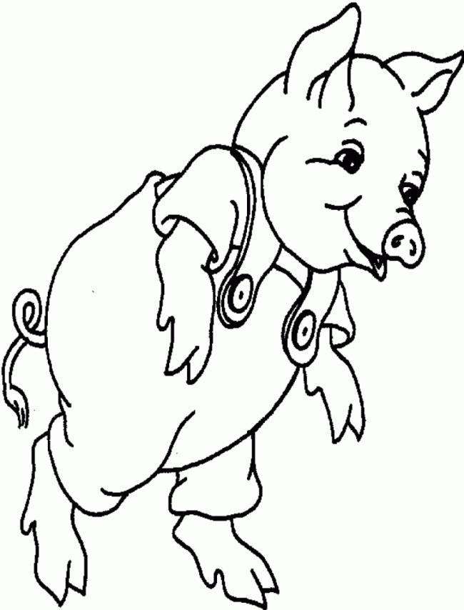 Collection of the most beautiful pig coloring pictures