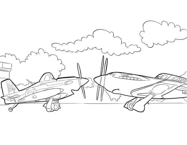 Summary of the most beautiful plane coloring pictures