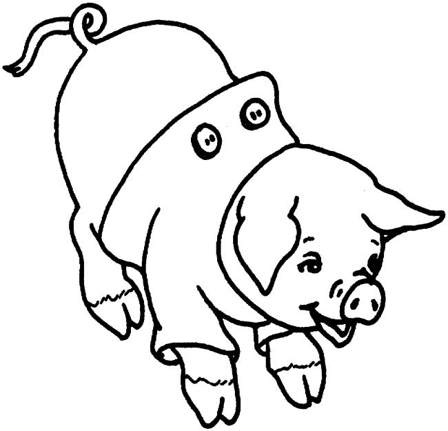 Collection of the most beautiful pig coloring pictures