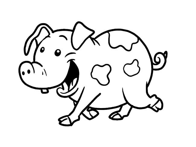 Collection of the most beautiful pig coloring pictures