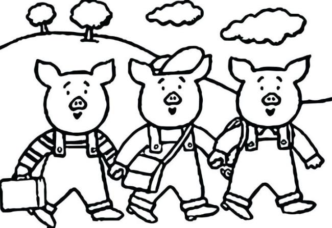 Collection of the most beautiful pig coloring pictures