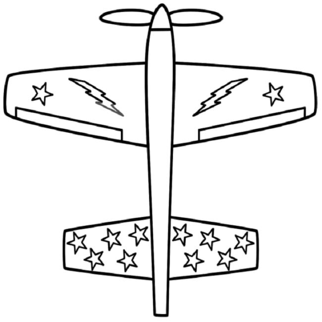 Resumo das mais belas imagens para colorir de avião