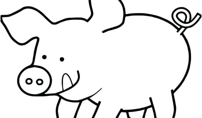 Collection of the most beautiful pig coloring pictures