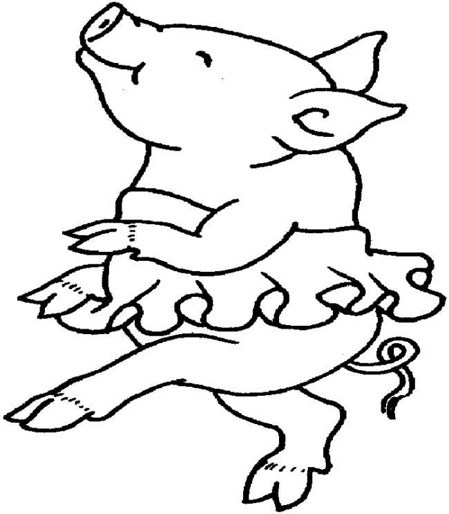 Collection of the most beautiful pig coloring pictures