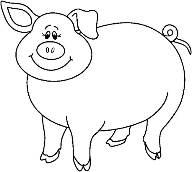 Collection of the most beautiful pig coloring pictures