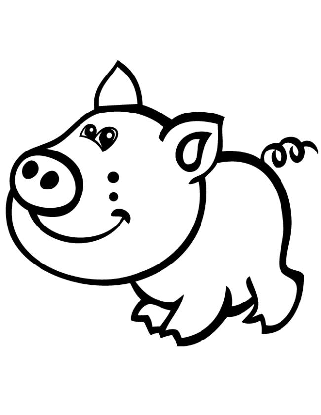 Collection of the most beautiful pig coloring pictures