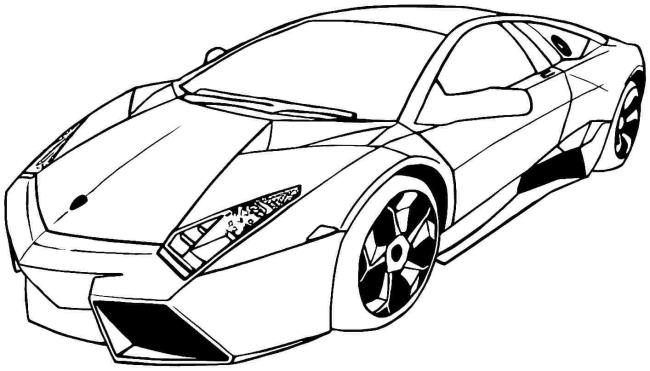 Collection of the most beautiful car coloring pictures for kids