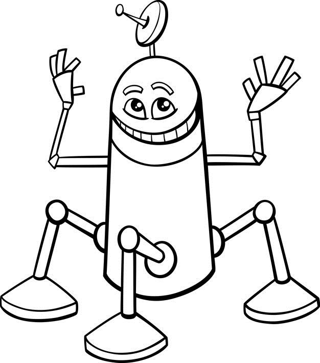 Collection of Robot coloring pictures for boys
