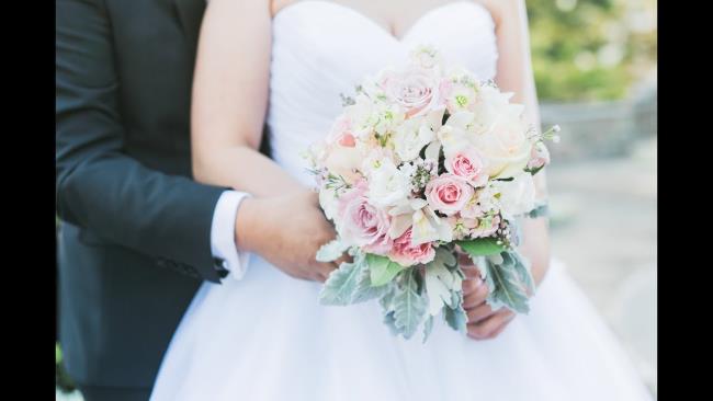 Beautiful auspicious wedding bouquet