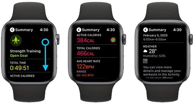 Health monitoring on Apple Watch