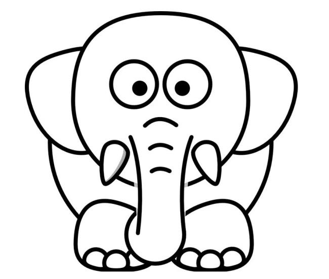 Collection of the most beautiful elephant coloring pictures