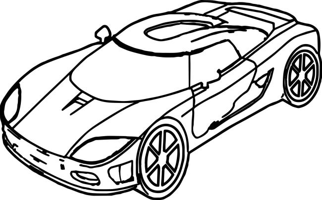 Collection of the most beautiful car coloring pictures for kids