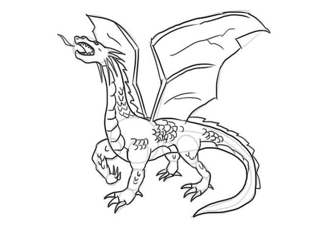 Collection of the most beautiful dragon coloring pictures